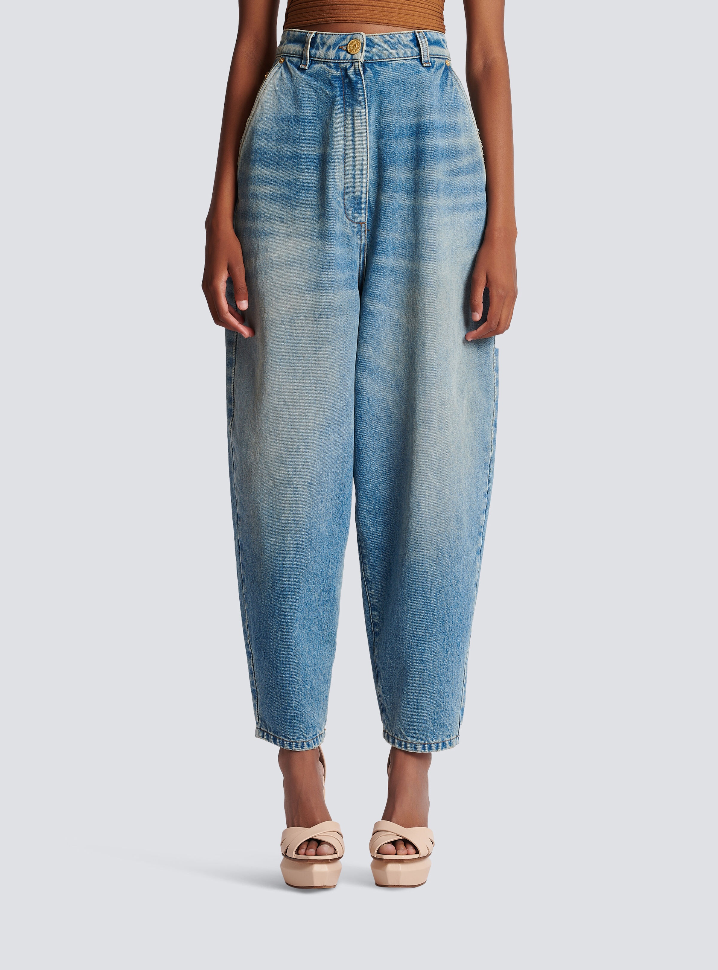 Faded baggy denim jeans - 5