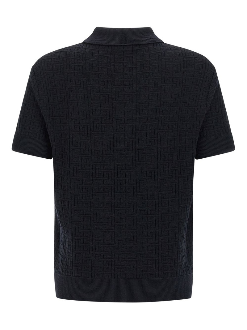 Balmain monogram polo shirt outlook