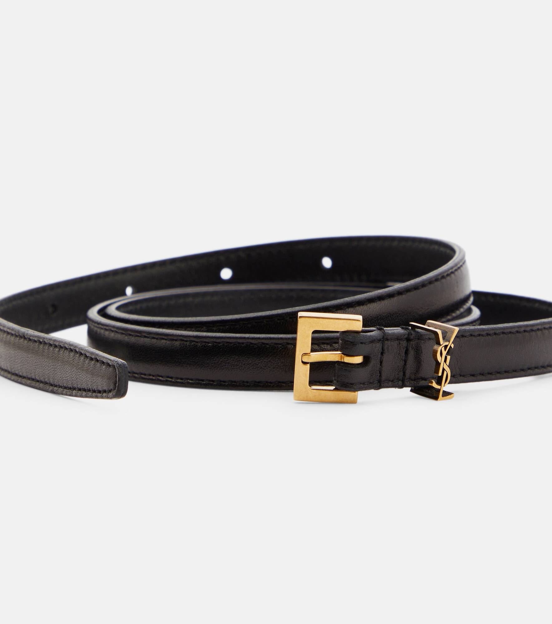 Cassandre slim leather belt - 3
