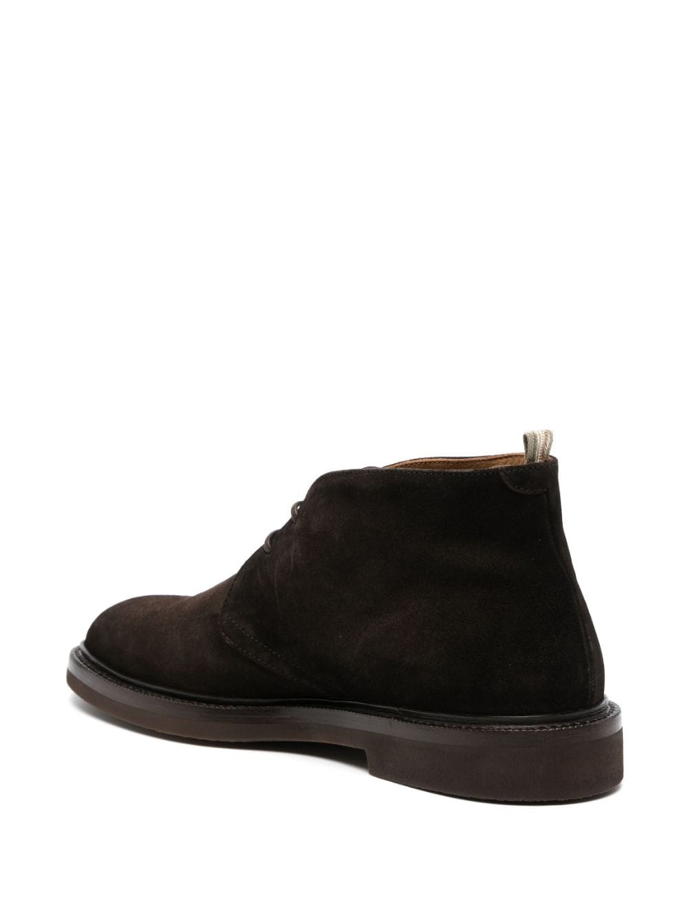 low-top lace-up suede boots - 3