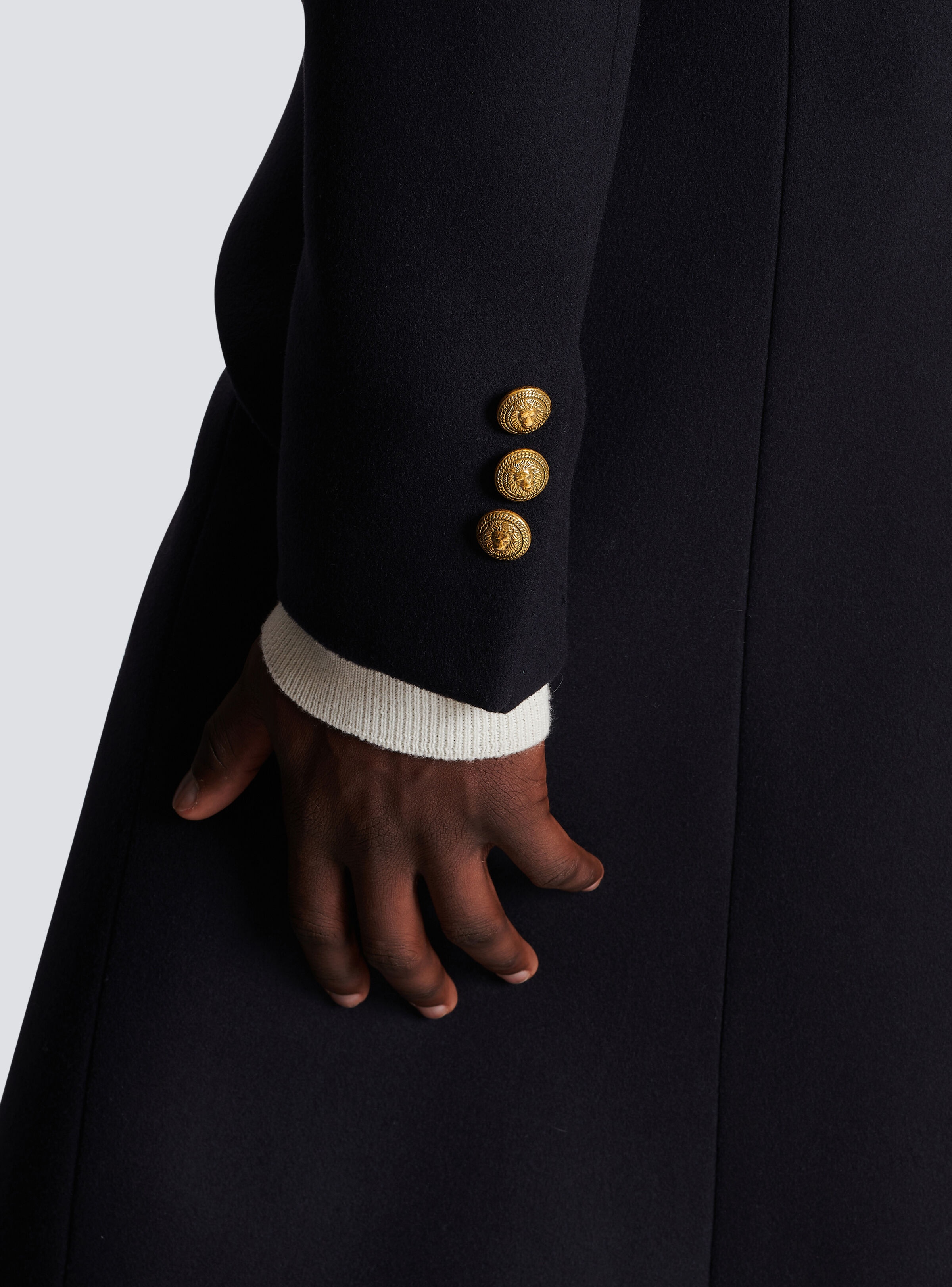 Long military-style coat - 9