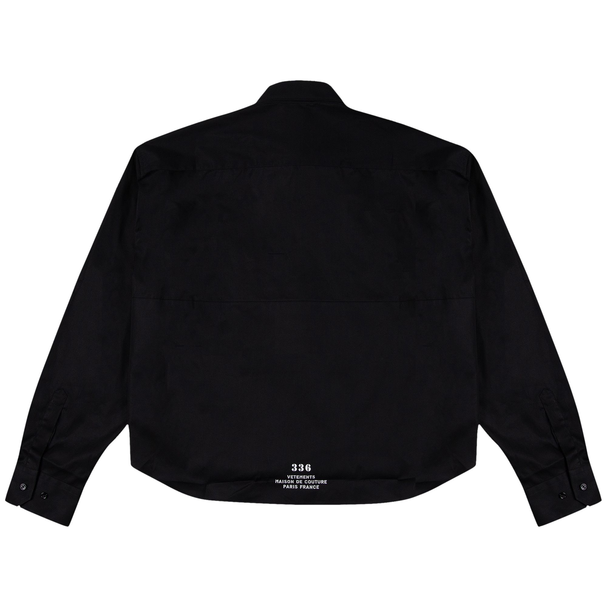 Vetements Haute Couture Cropped Shirt 'Black' - 2