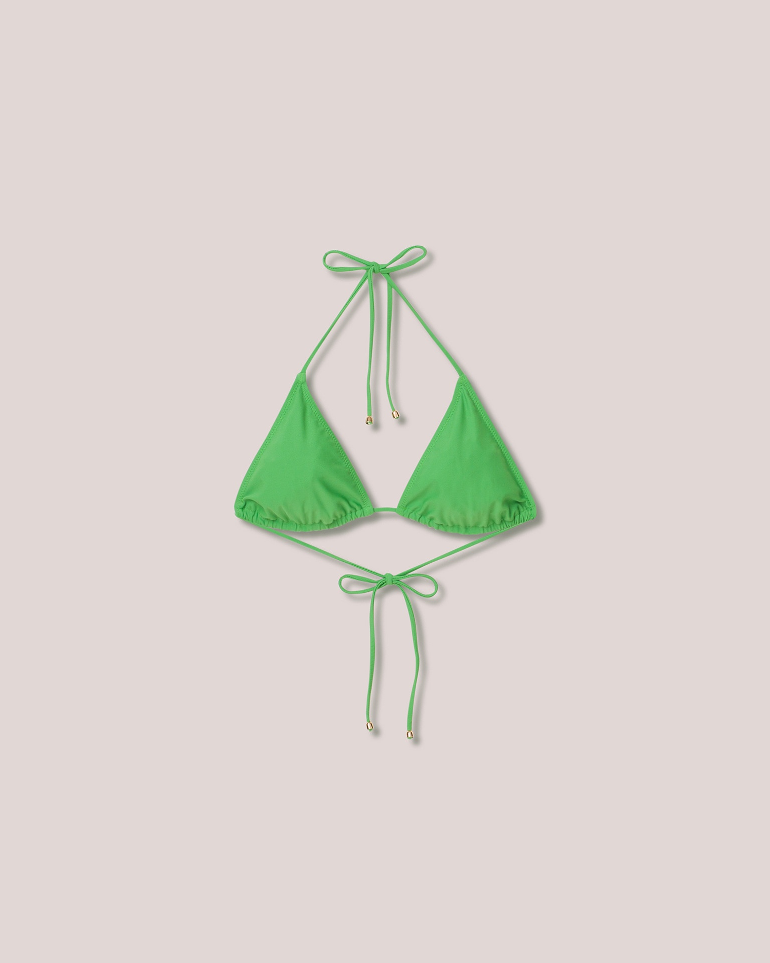 CAIA - Matte stretch bikini top - Green - 1