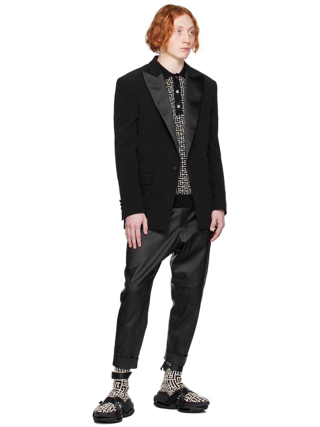 Black Single-Button Blazer - 4