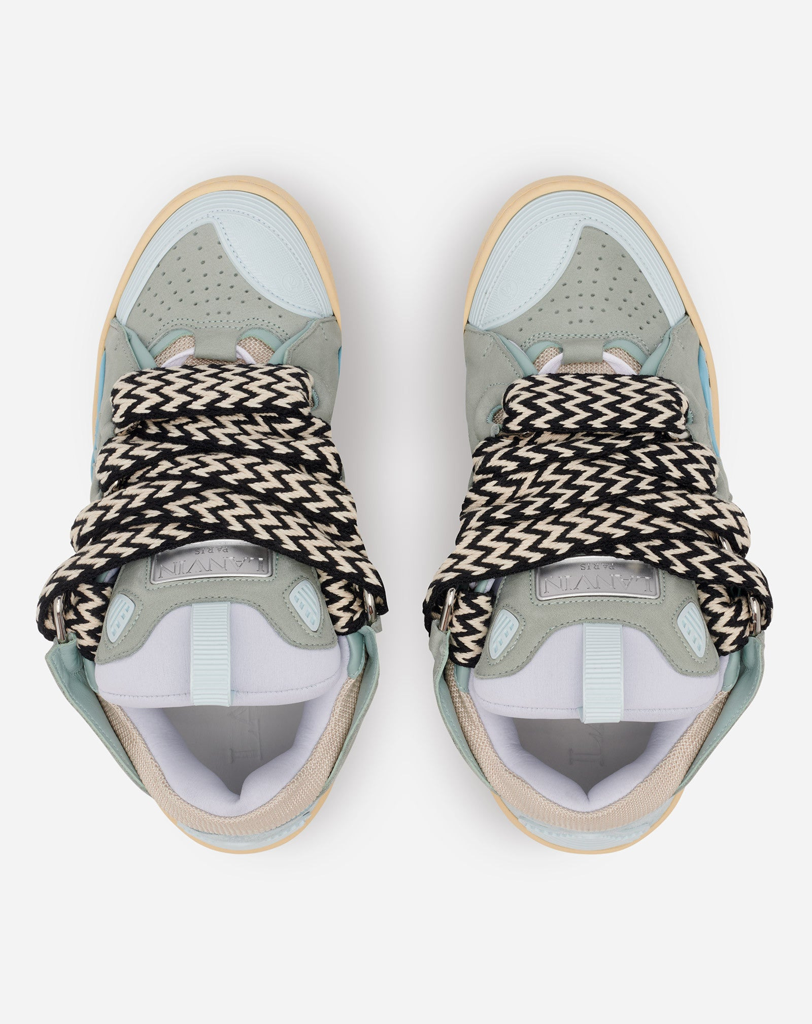 LEATHER CURB SNEAKERS - 3