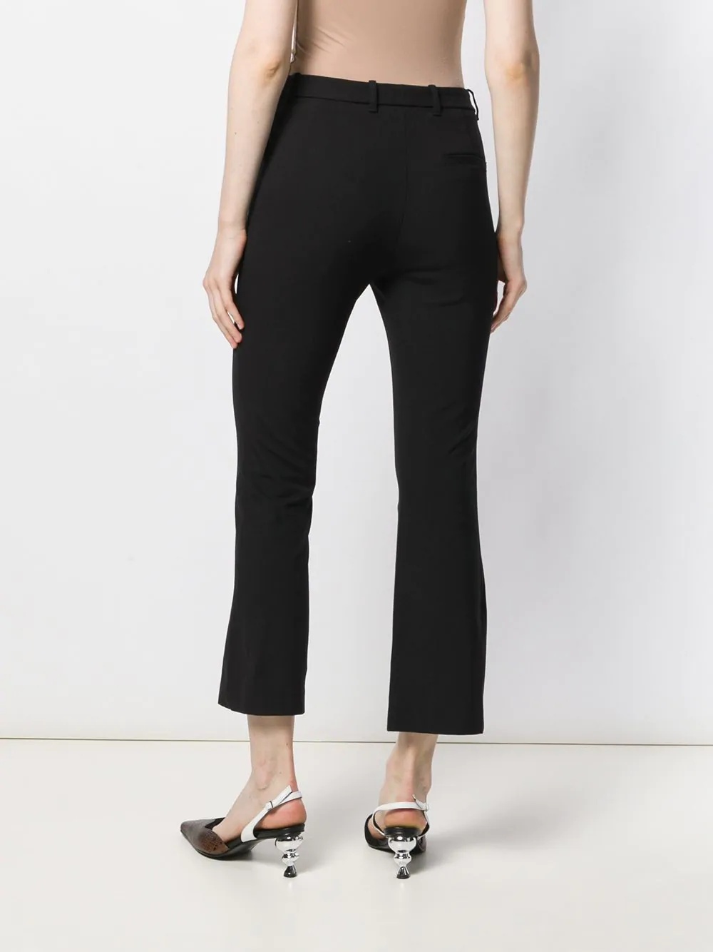 cropped flared trousers - 4