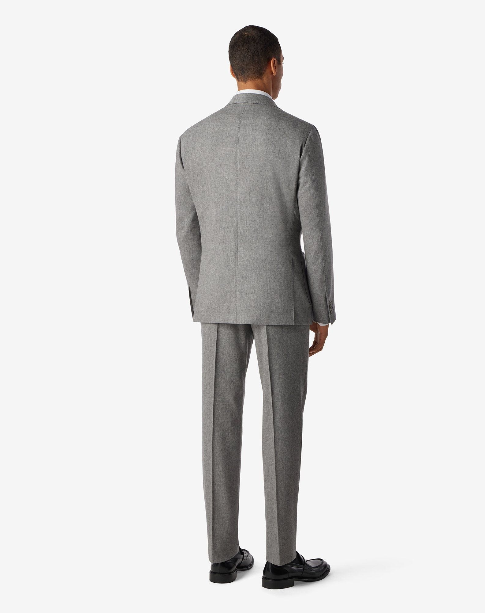 Grey wool and cashmere suit - 4