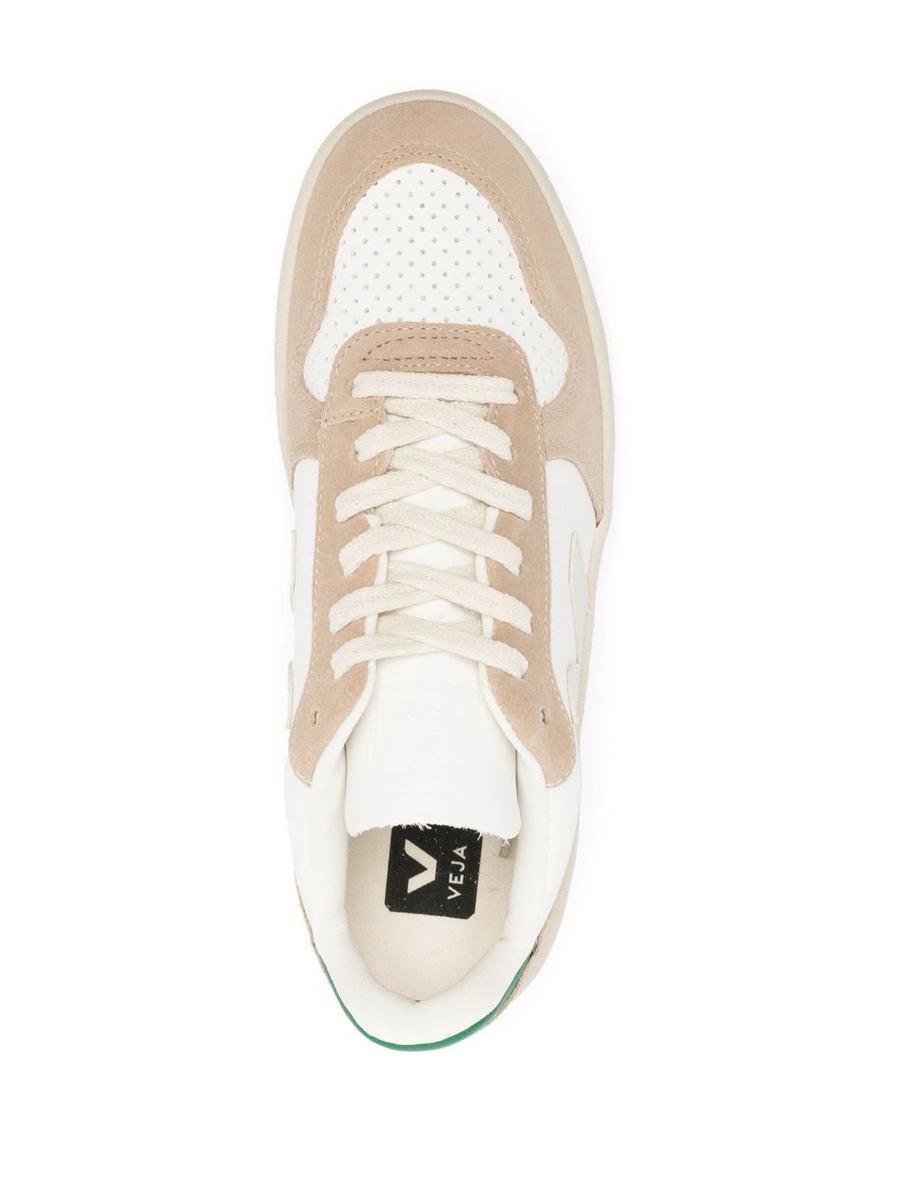 V-10 panelled lace-up sneakers - 4