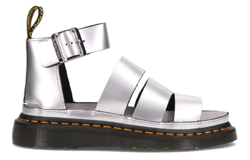 (WMNS) DrMartens Clarissa Thick Sole Sandals Silver 26687972 2