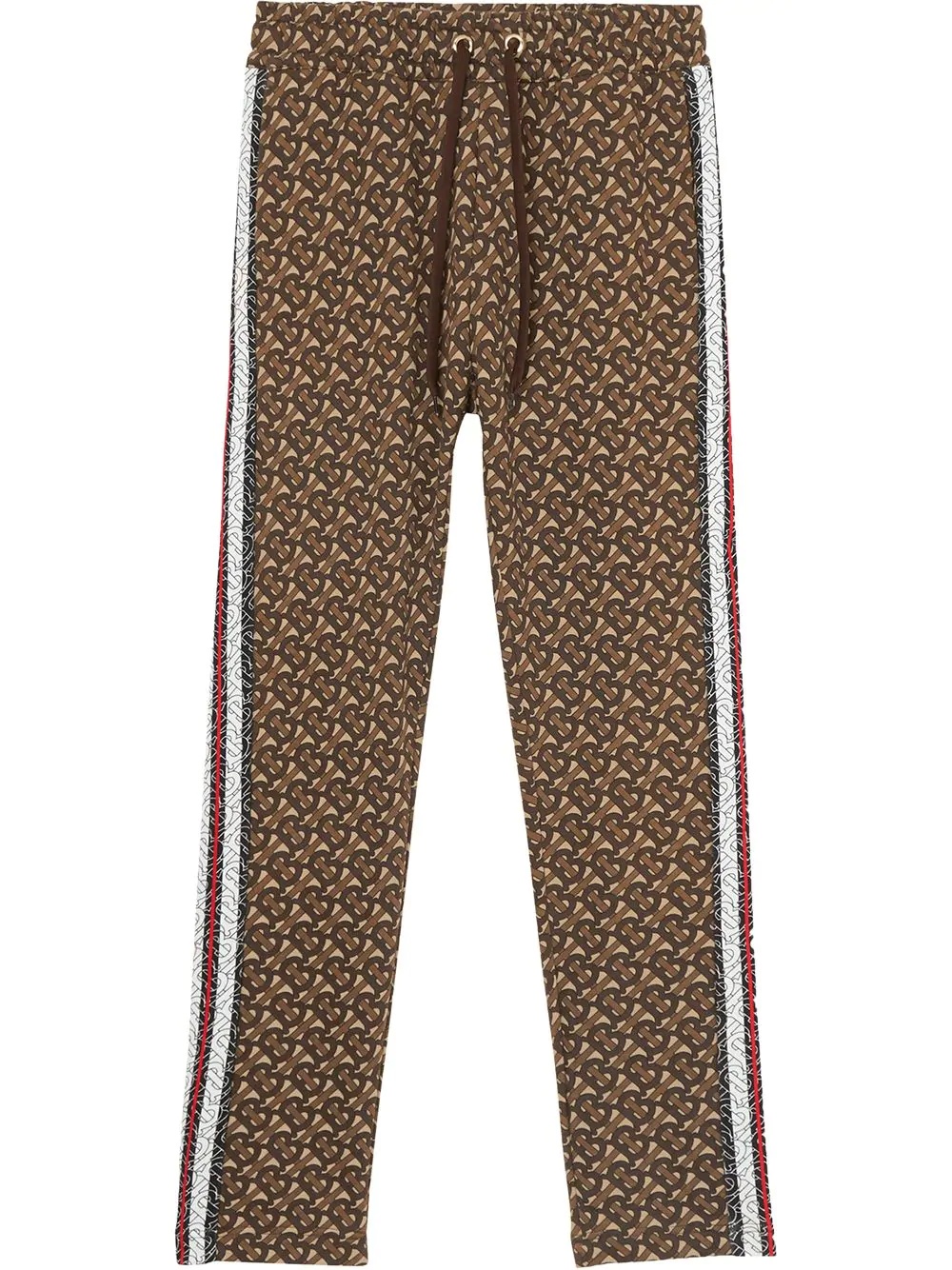 monogram stripe trackpants - 1