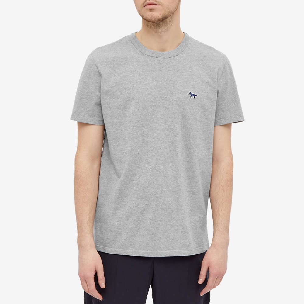 Maison Kitsuné Navy Fox Patch Classic Tee - 3