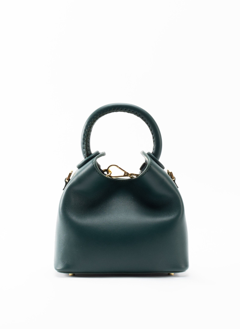 Madeleine Leather Forest Green 1