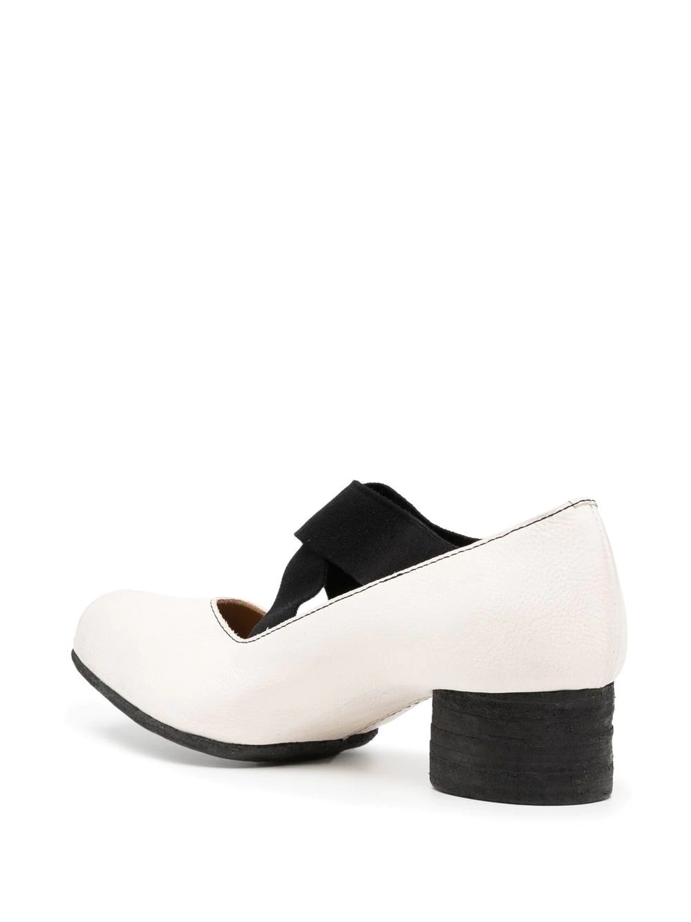 leather 40mm block-heel pumps - 4