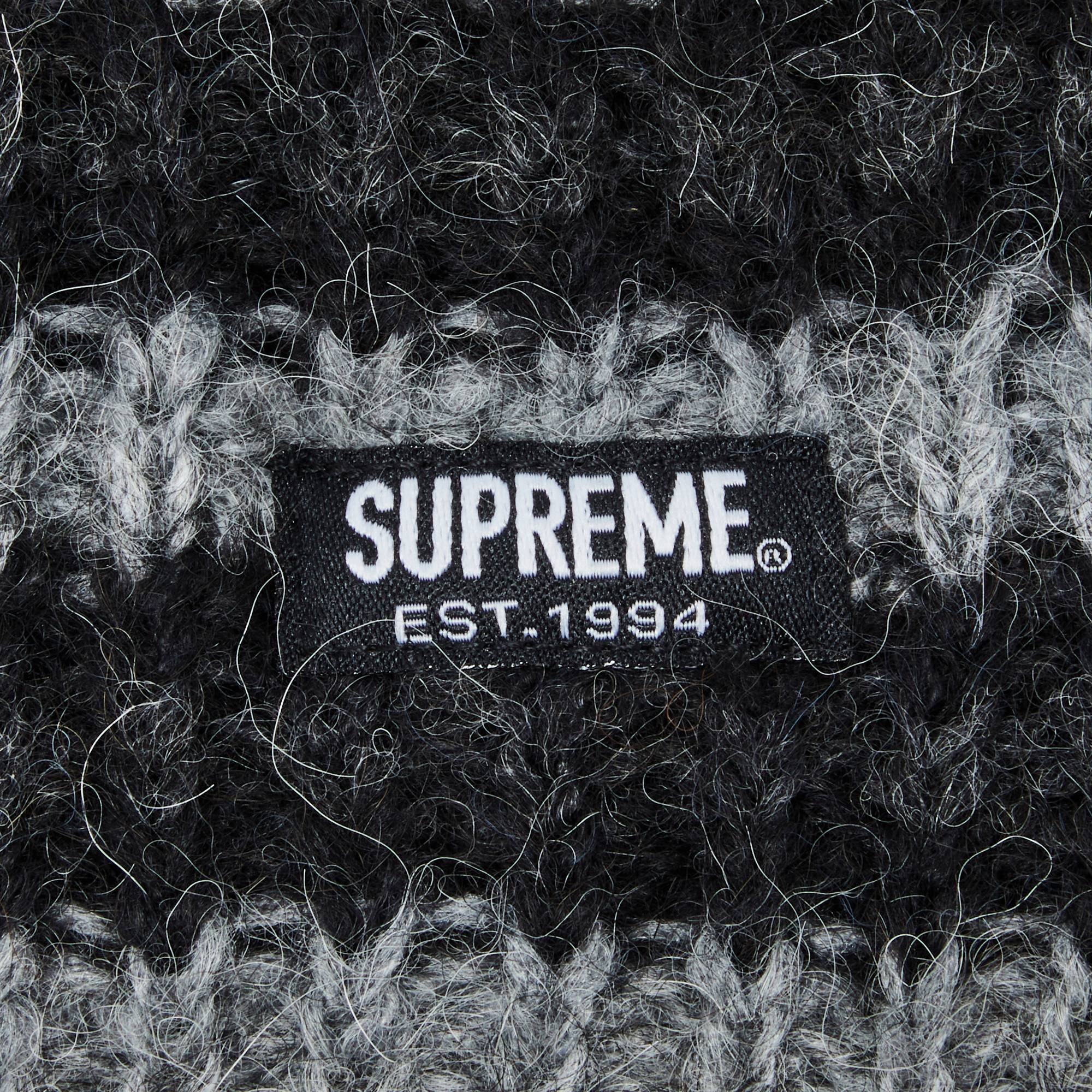 Supreme Loose Stripe Beanie 'Black' - 3