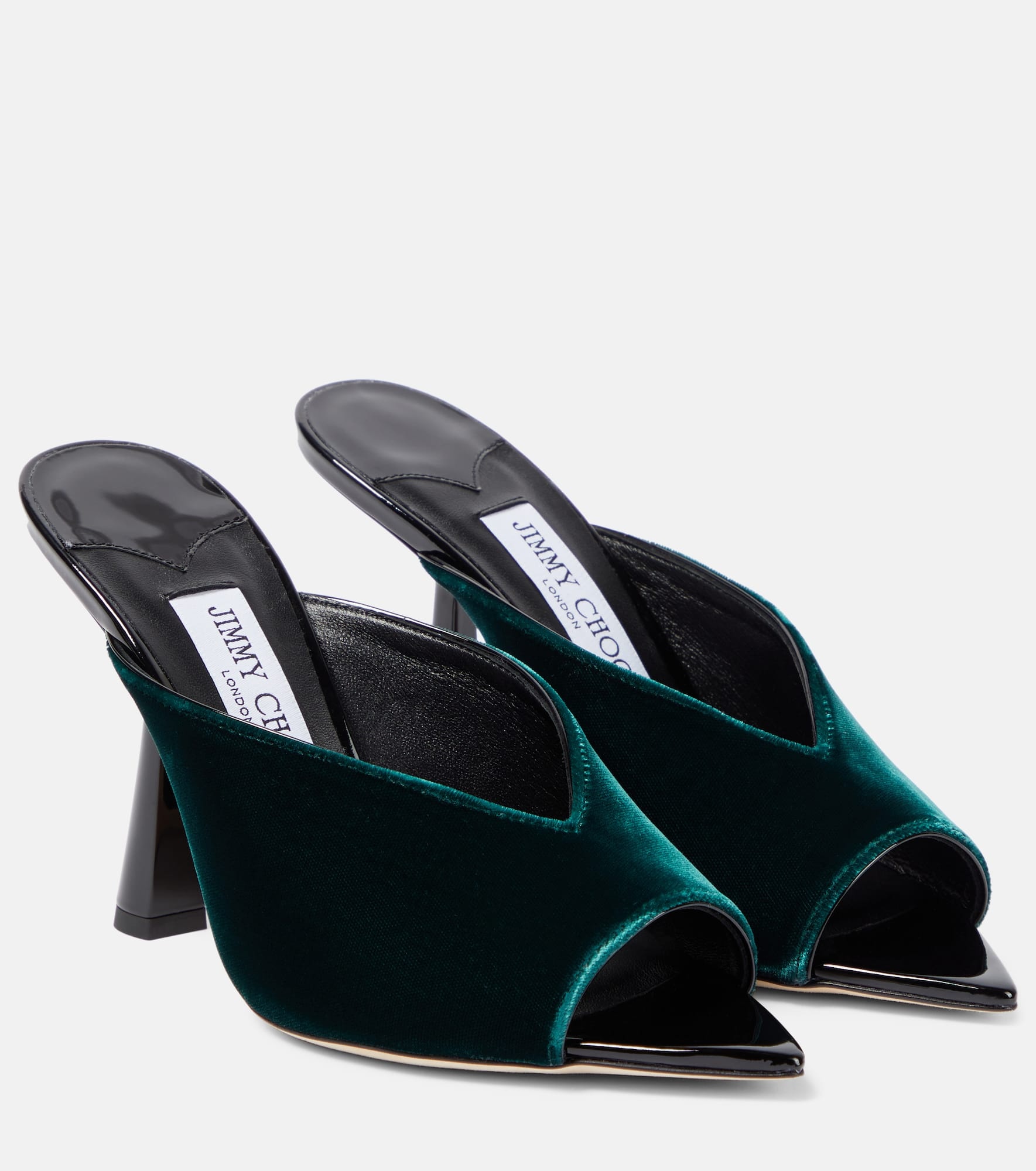 Maryanne 100 velvet mules - 1