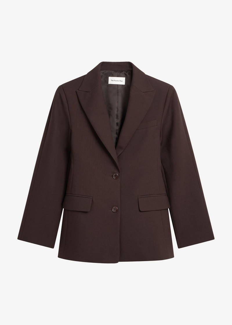 Colette Hourglass Blazer - Dark Brown 10