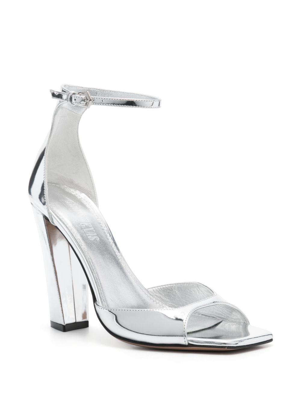 105mm patent-leather sandals - 2