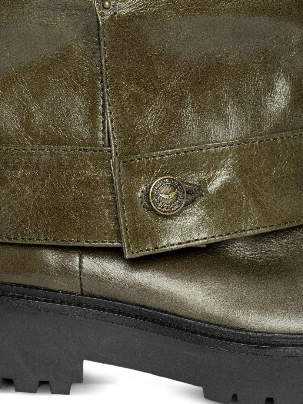 Angie fold-over leather boots - 5
