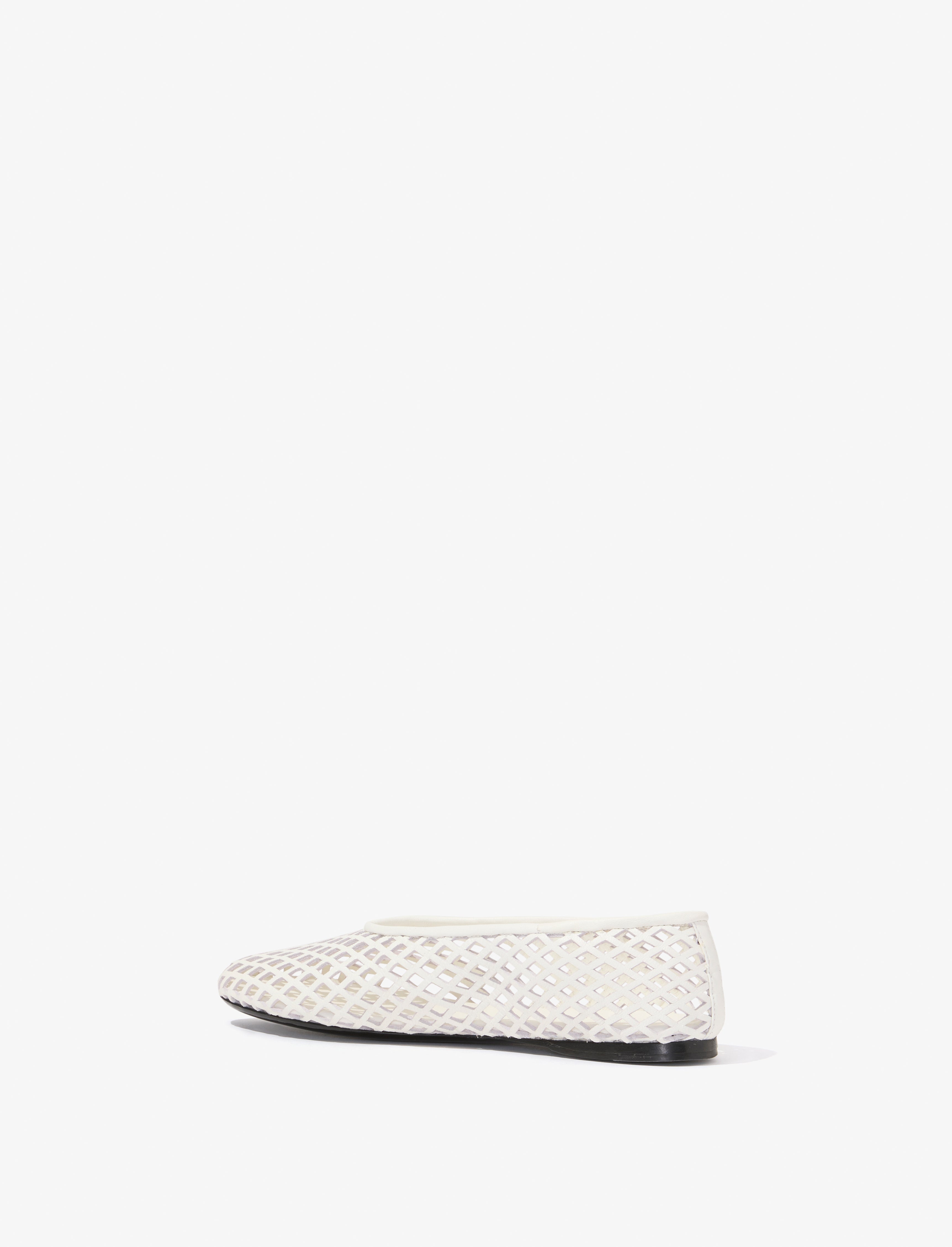 Tee Perforated Ballerina Flats - 3