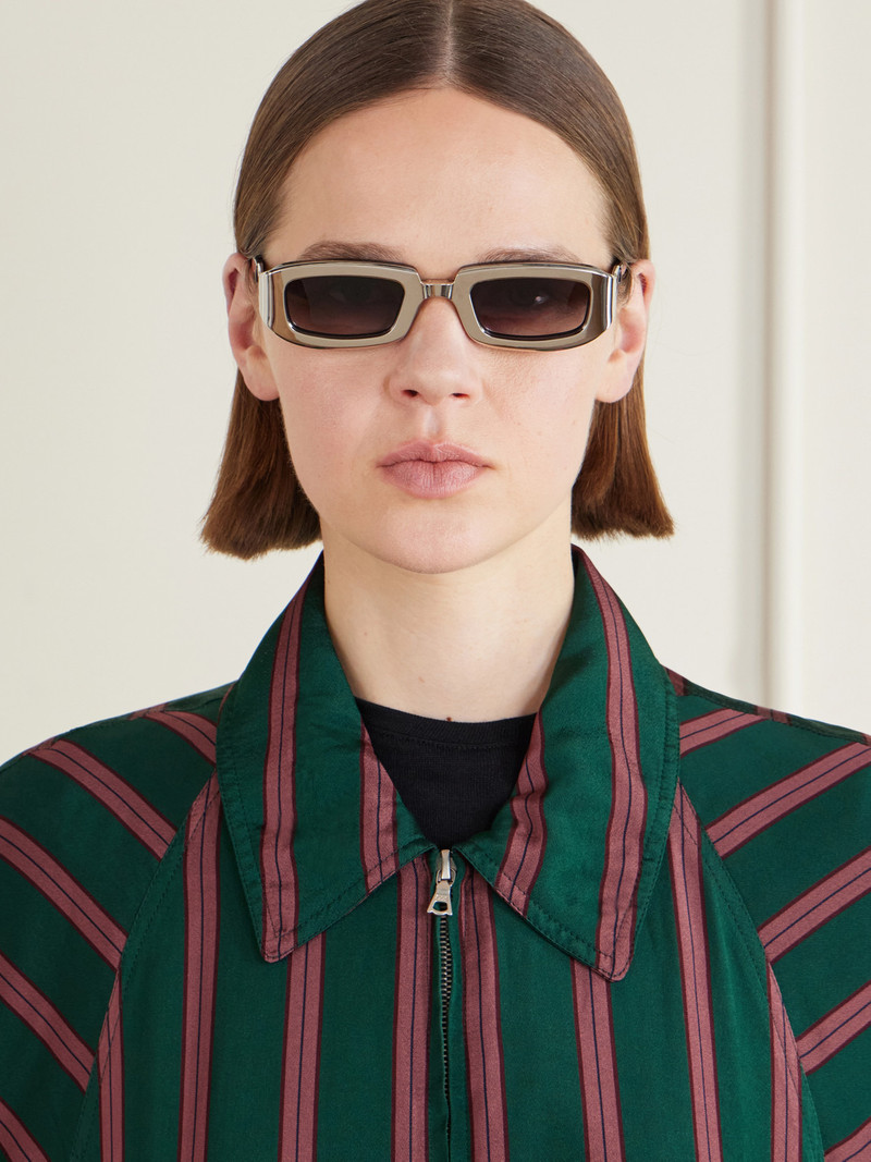 JACQUES MARIE MAGE Ryder Rectangular-frame Titanium Sunglasses outlook