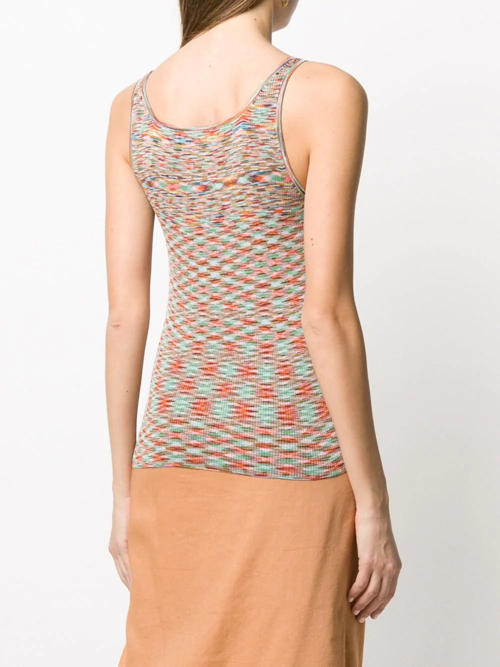 abstract knit vest top - 4