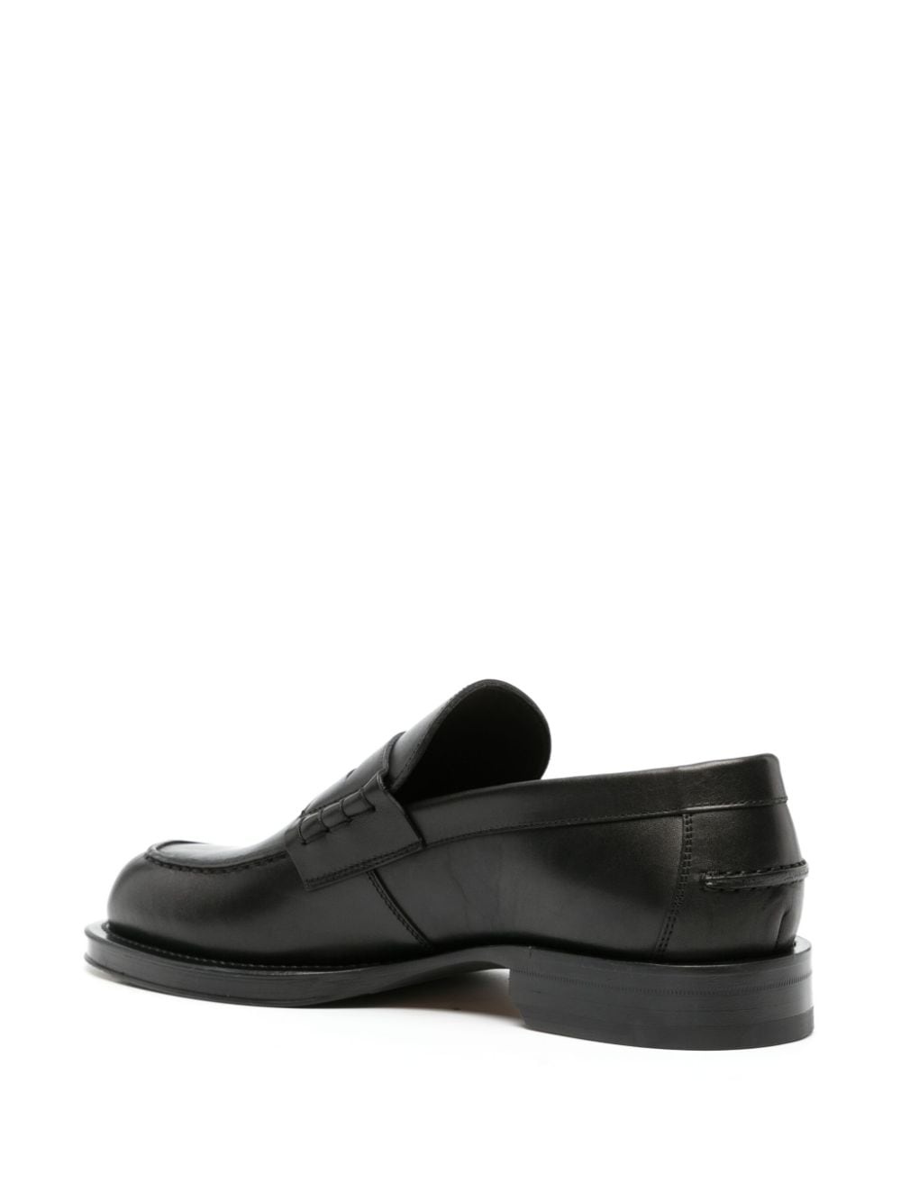 penny-slot leather loafers - 3