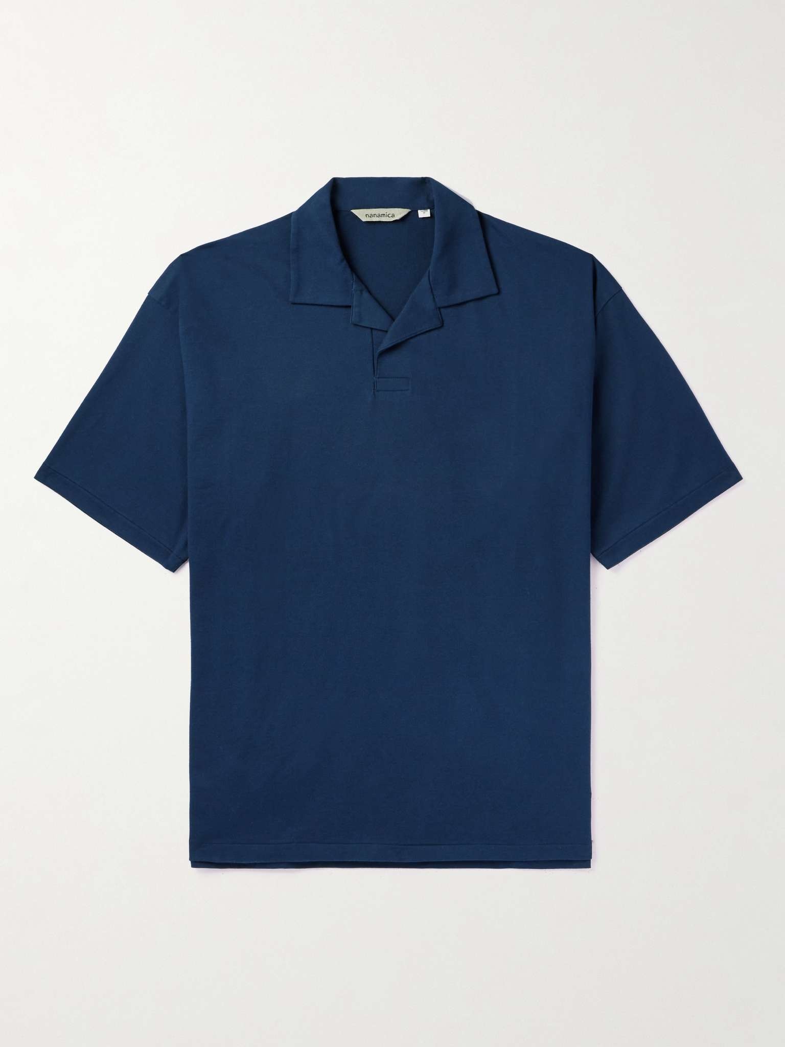 Cotton-Blend Jersey Polo Shirt - 1