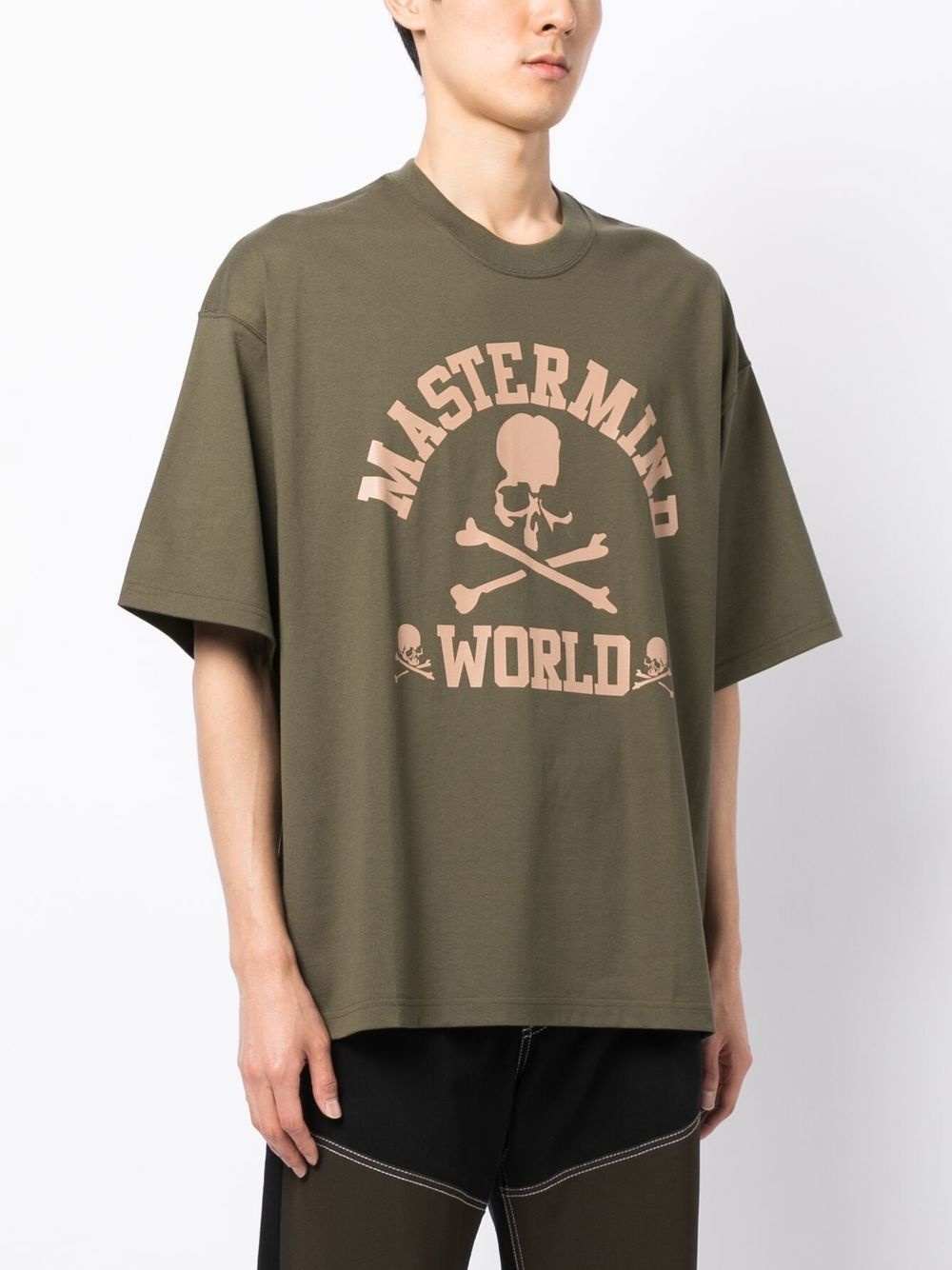 logo-print crew-neck T-shirt - 3