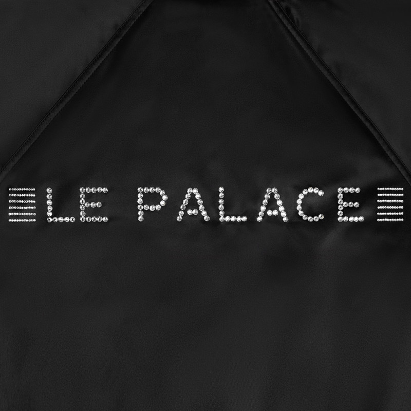 le palace embroidered teddy jacket in satin-finish nylon 4