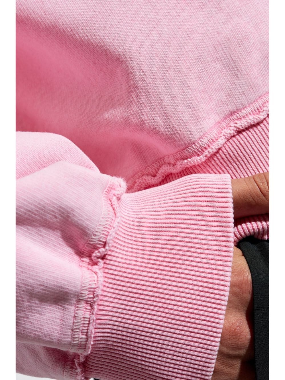 logo-print cotton hoodie - 5
