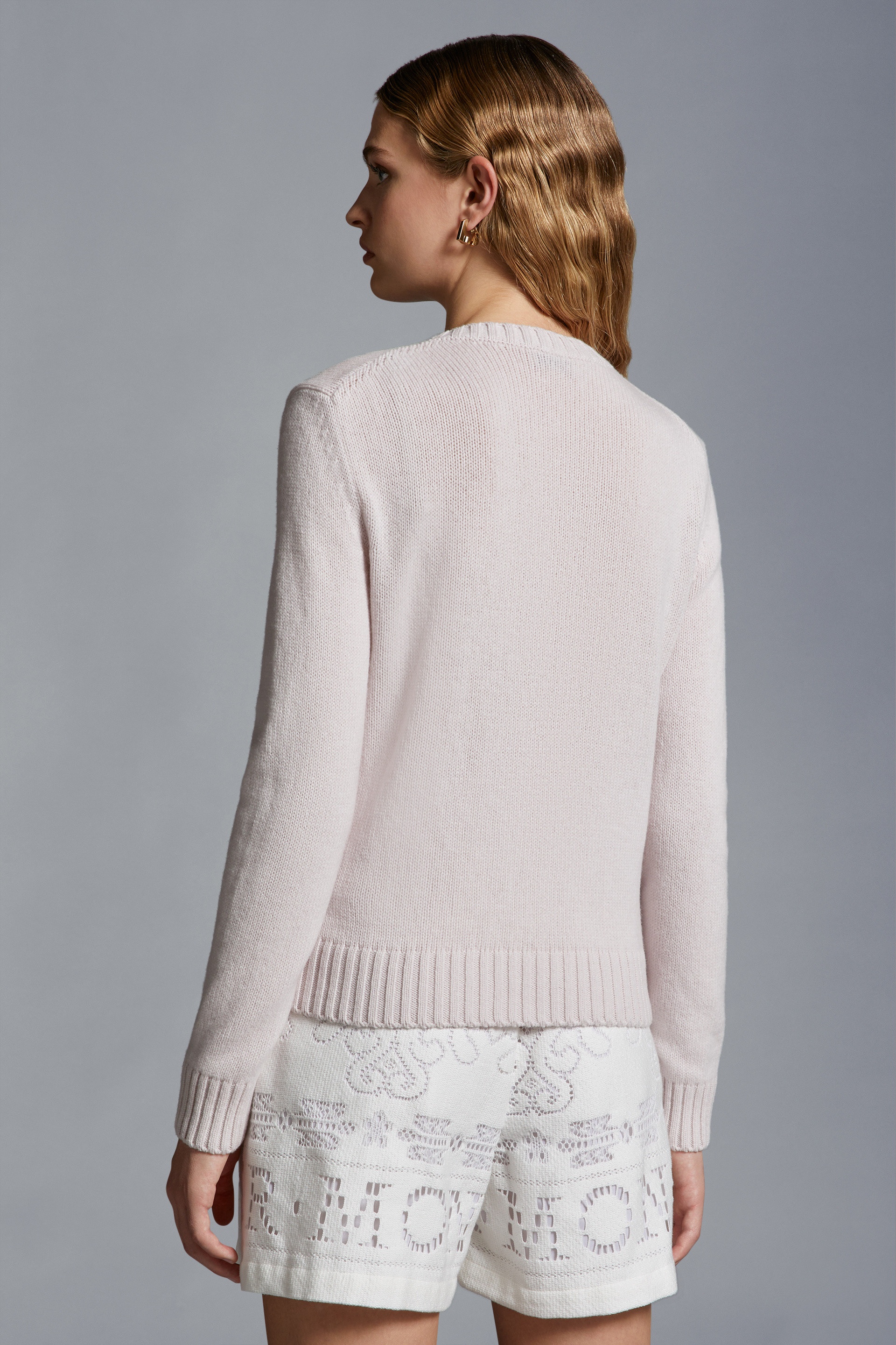 Embroidered Logo Cashmere & Wool Sweater - 5