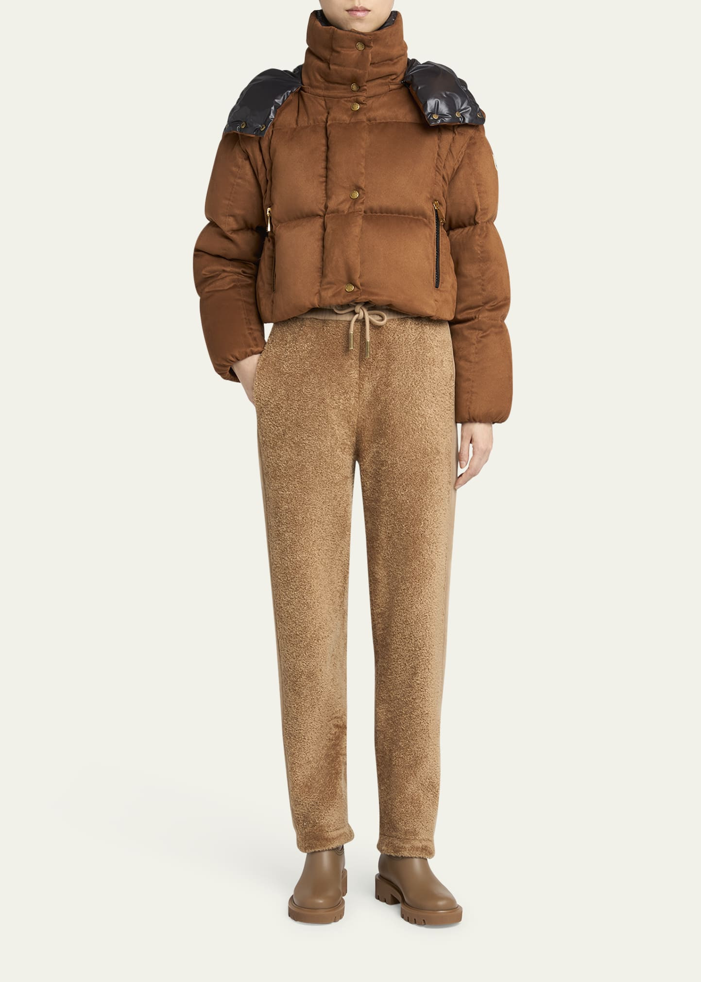 Paterne Convertible Short Down Jacket with Detachable Hood - 2