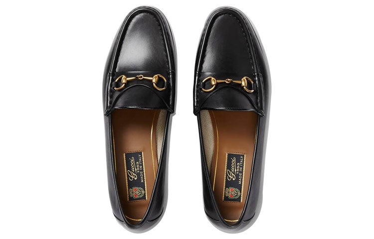 (WMNS) Gucci 1953 Horsebit Loafer 'Black Leather' 309701-BLM00-1000 - 4