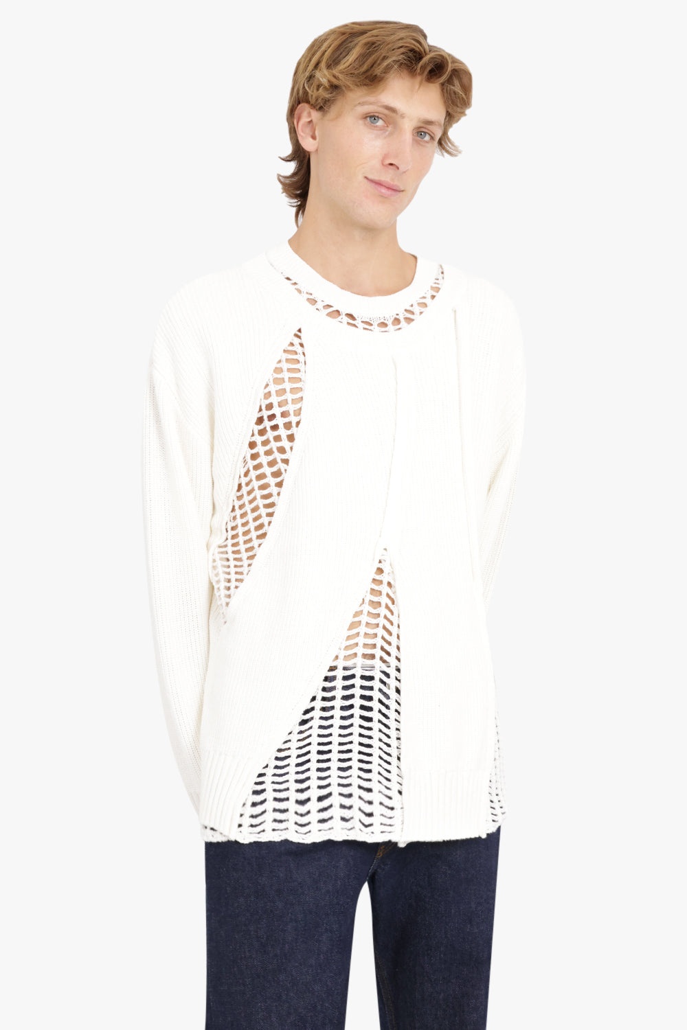 3 IN 1 JUMPER WITH MESH PANEL | WHITE - 3