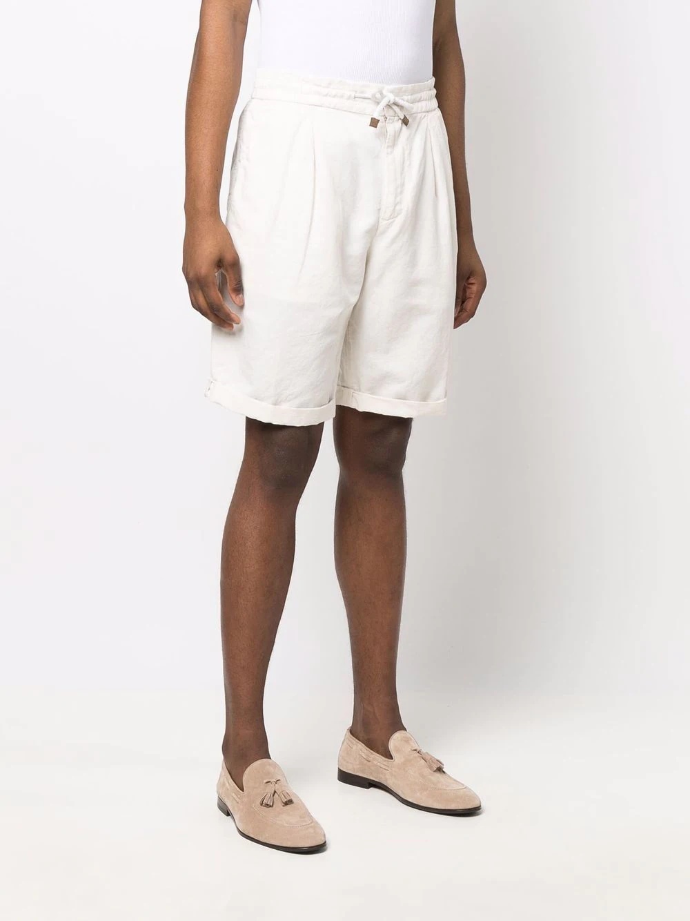 drawstring chino shorts - 3