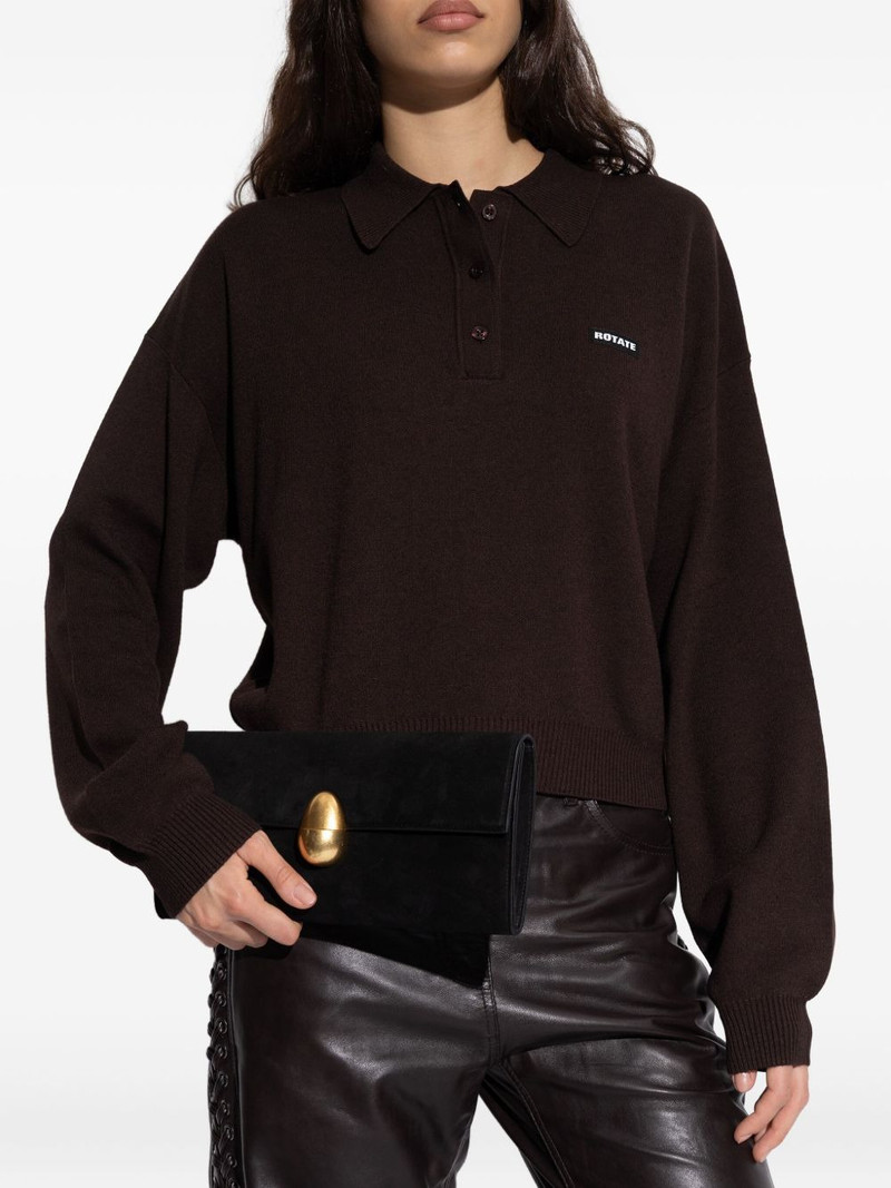 NEOUS Phoenix suede clutch outlook