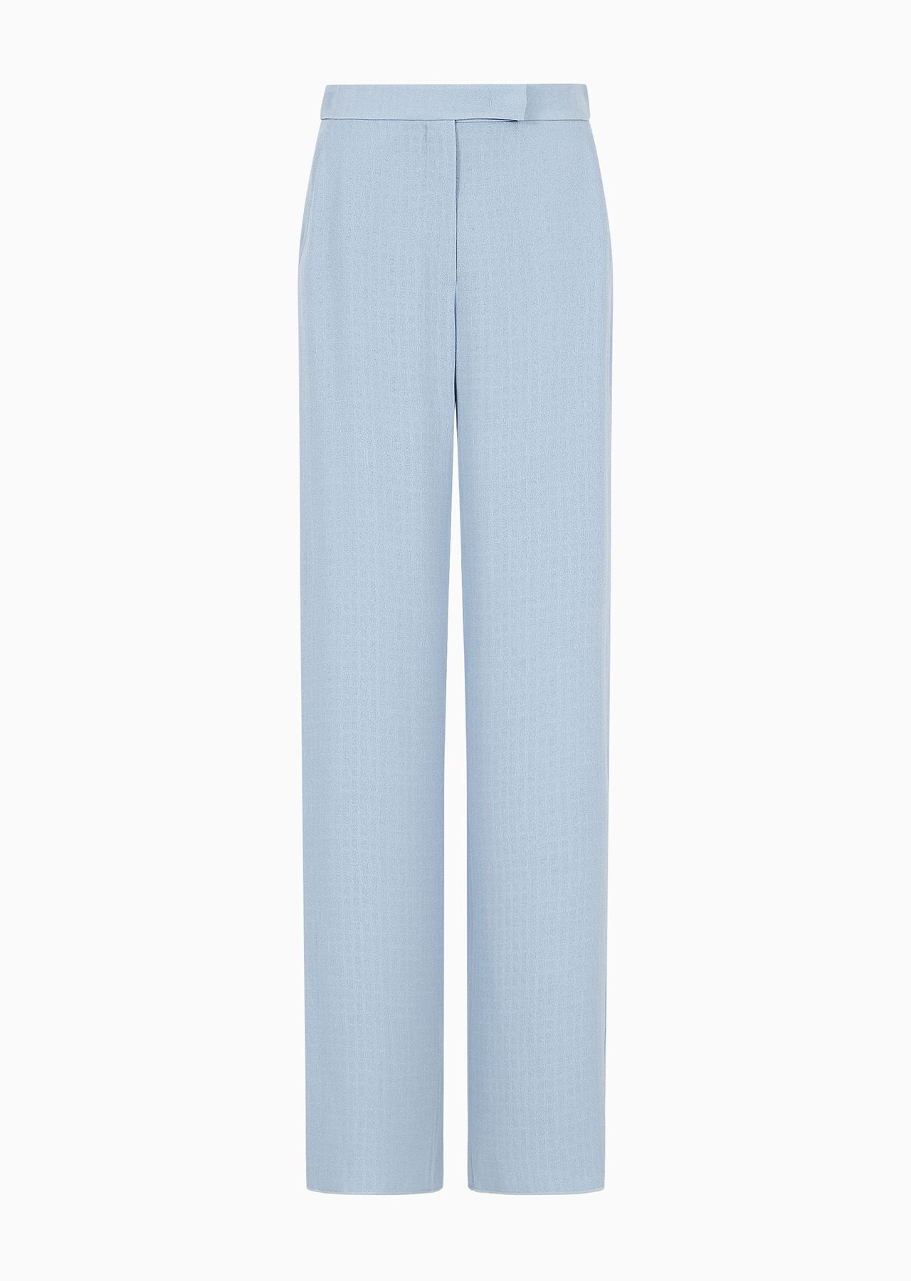 Icon frisottino palazzo trousers with jacquard micro-check motif - 1