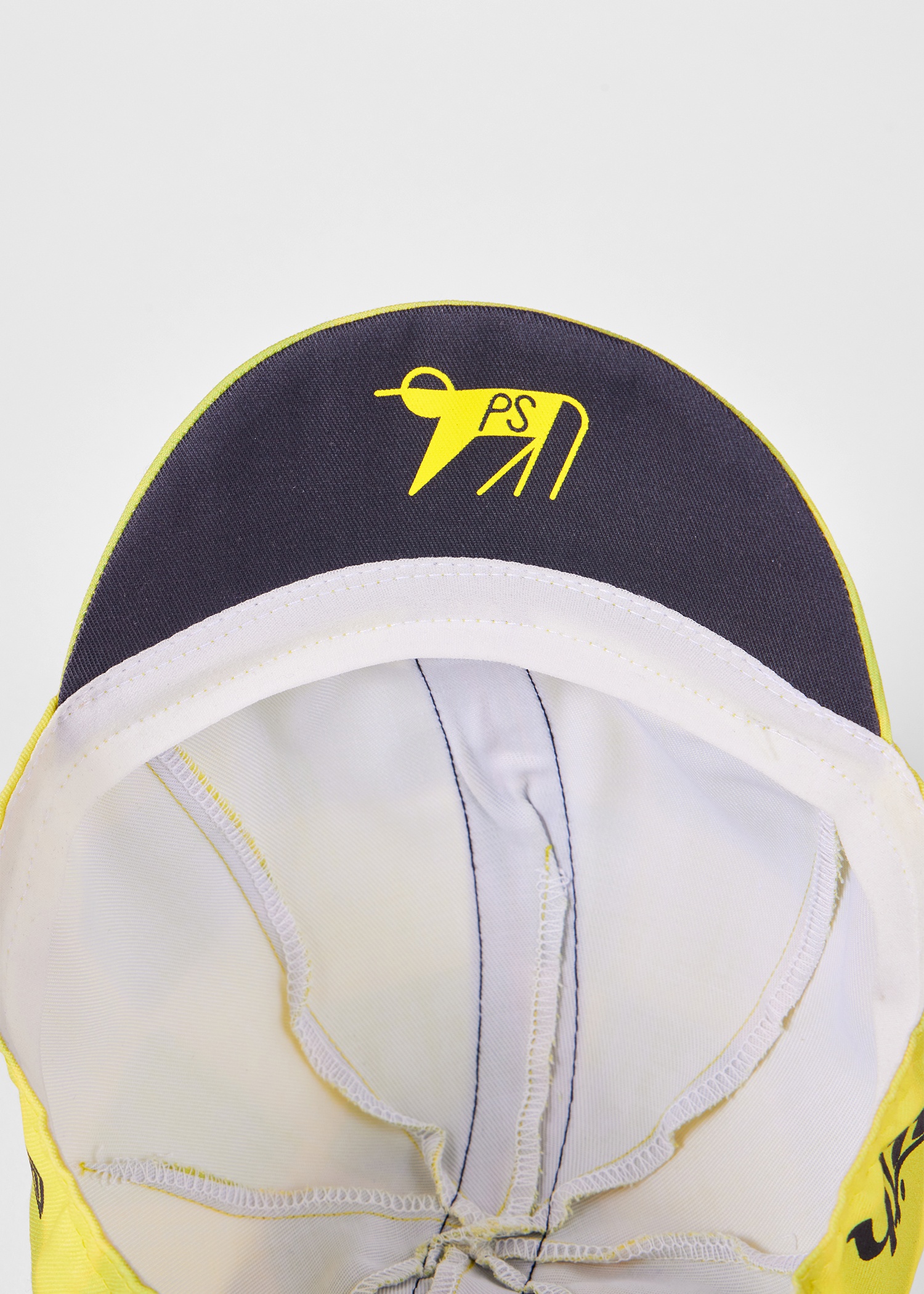 Yellow Checkerboard Cycling Cap - 4