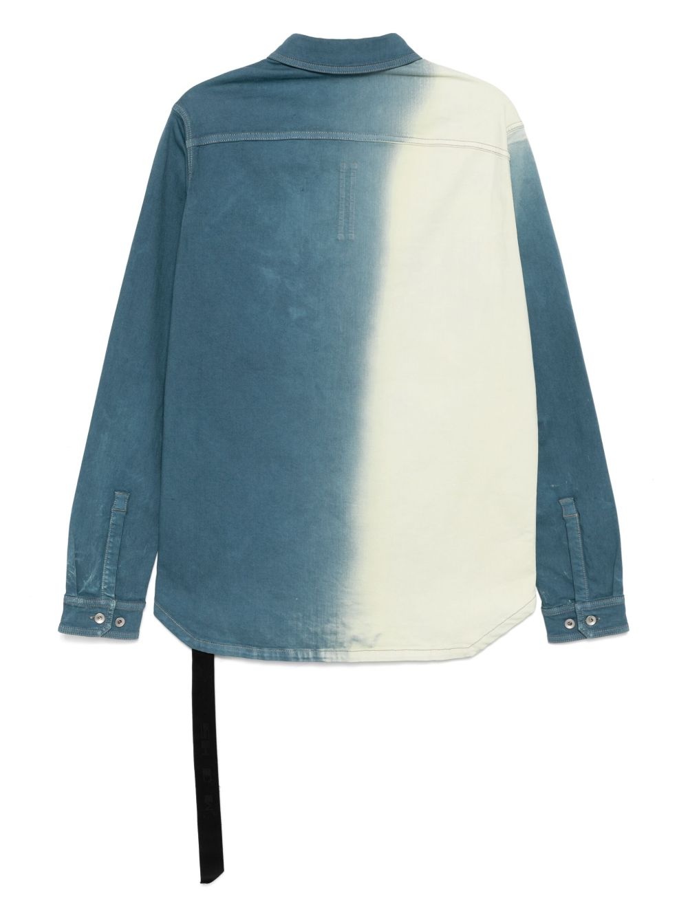 dyed shirt jacket - 2