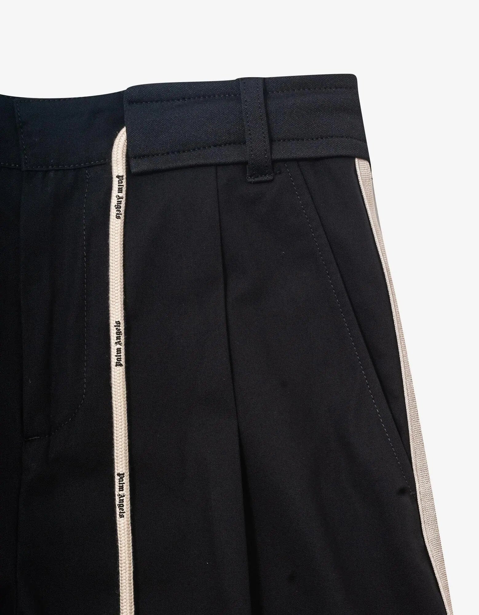 Palm Angels Black Track Belt Pants - 5