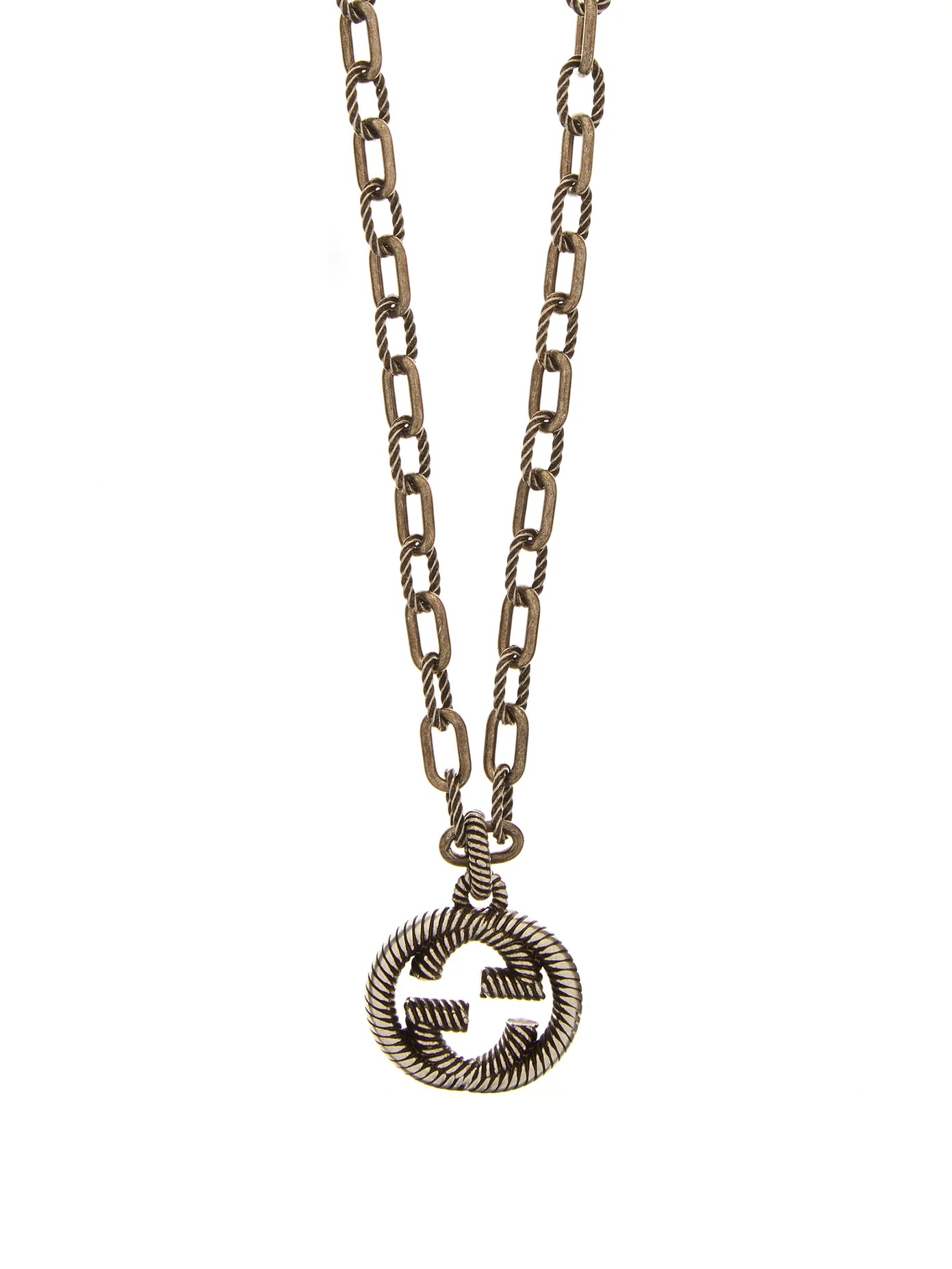 Interlocking GG pendant necklace - 1