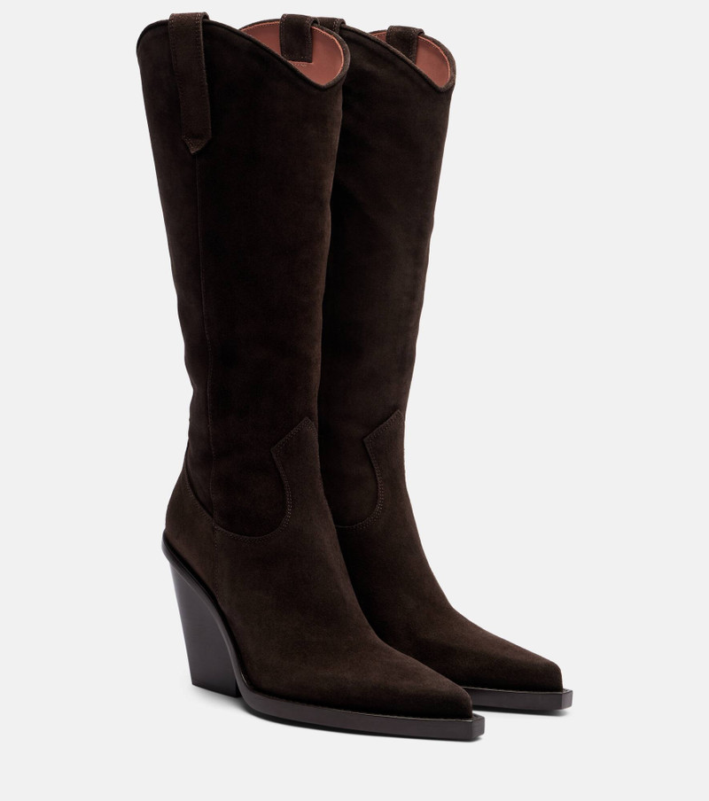 Vegas 100 suede cowboy boots 1