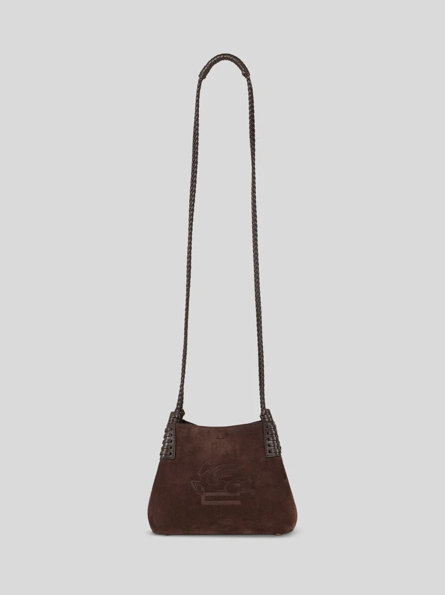 MINI LIBRA TOTE BAG IN SUEDE - 1