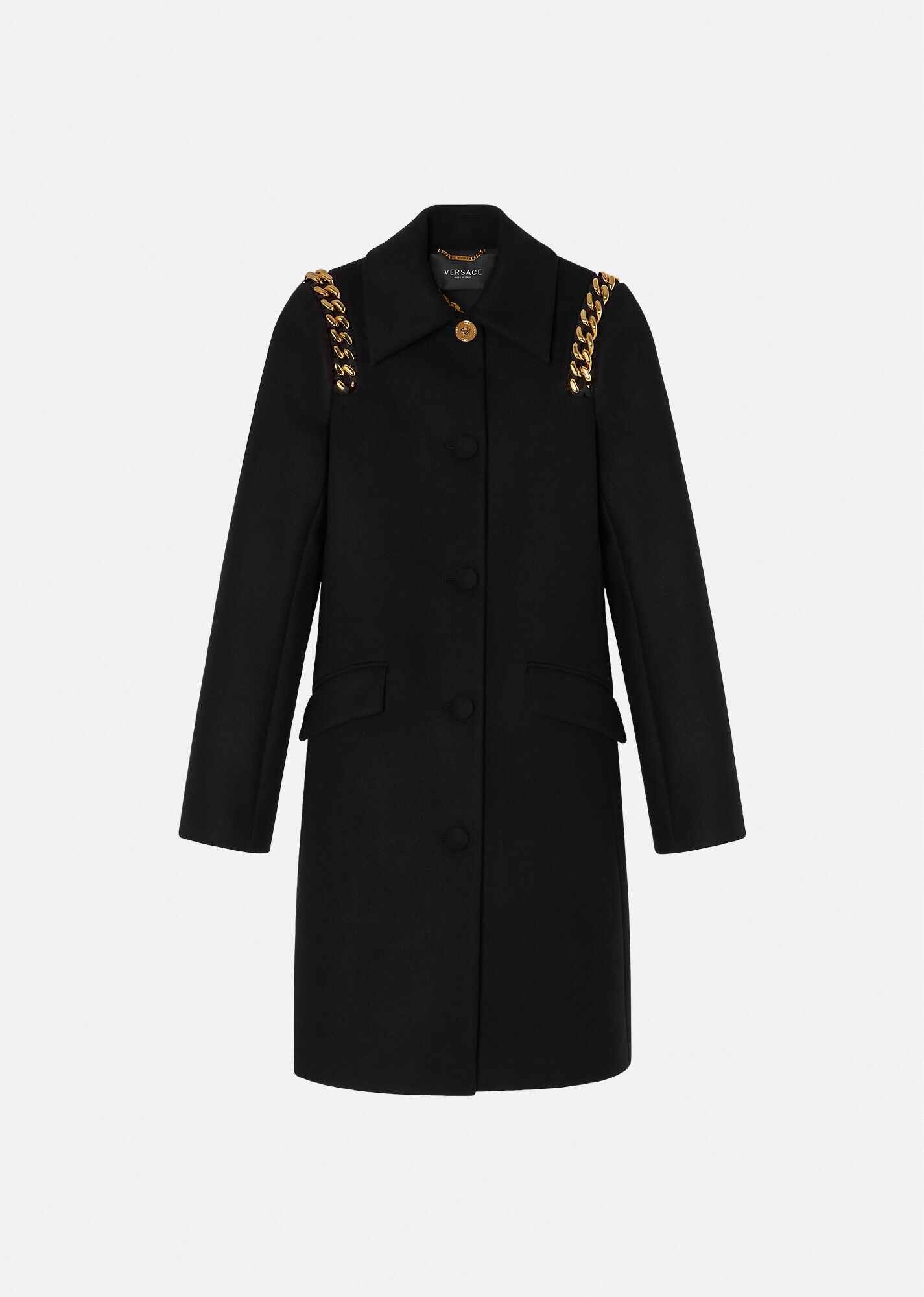 Chain Virgin Wool Coat - 1