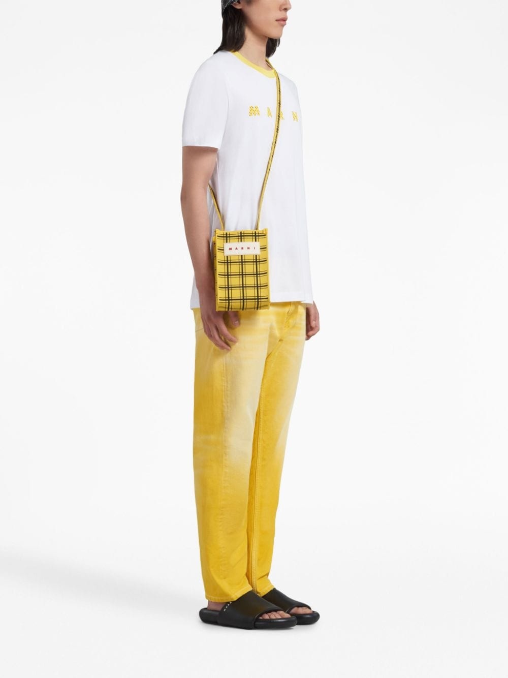 straight-leg whiskering-effect jeans - 3