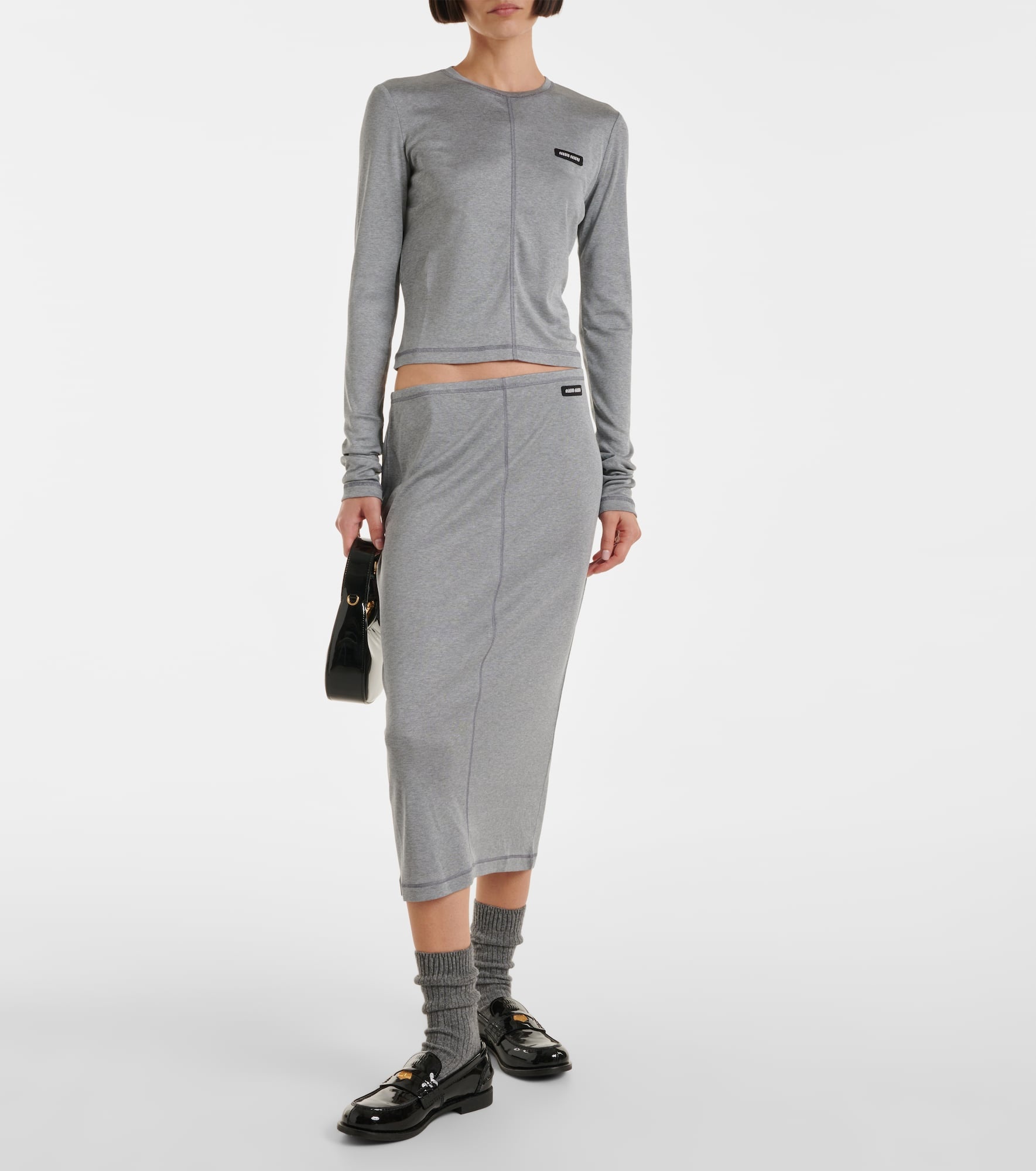 Silk midi skirt - 2