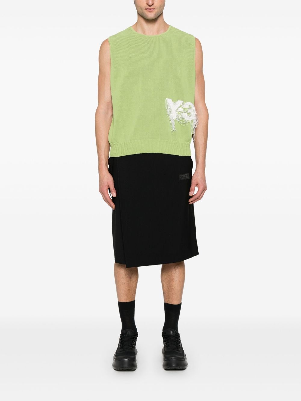 logo-jacquard vest - 2