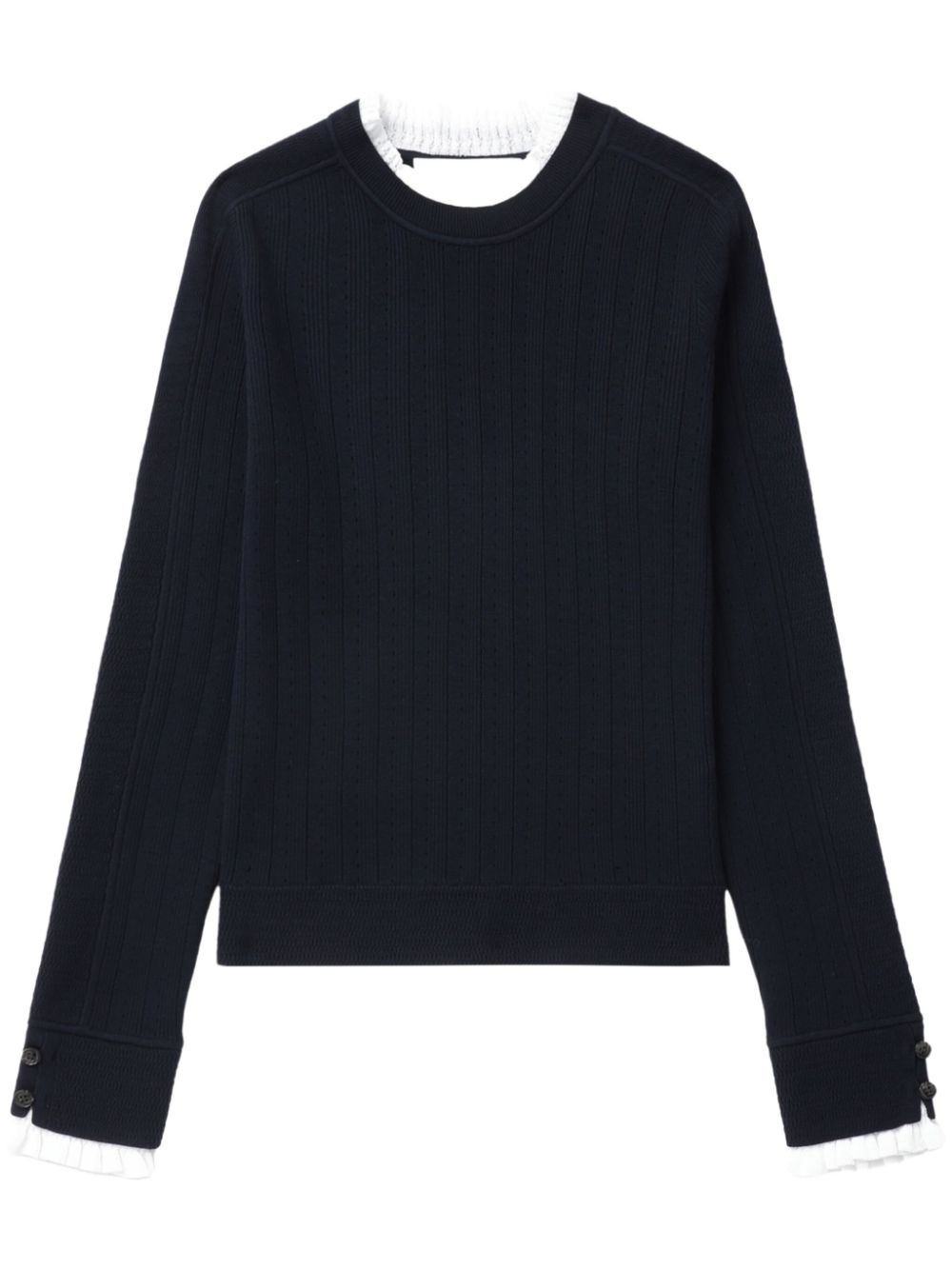Fluid ribbed sweater - 1