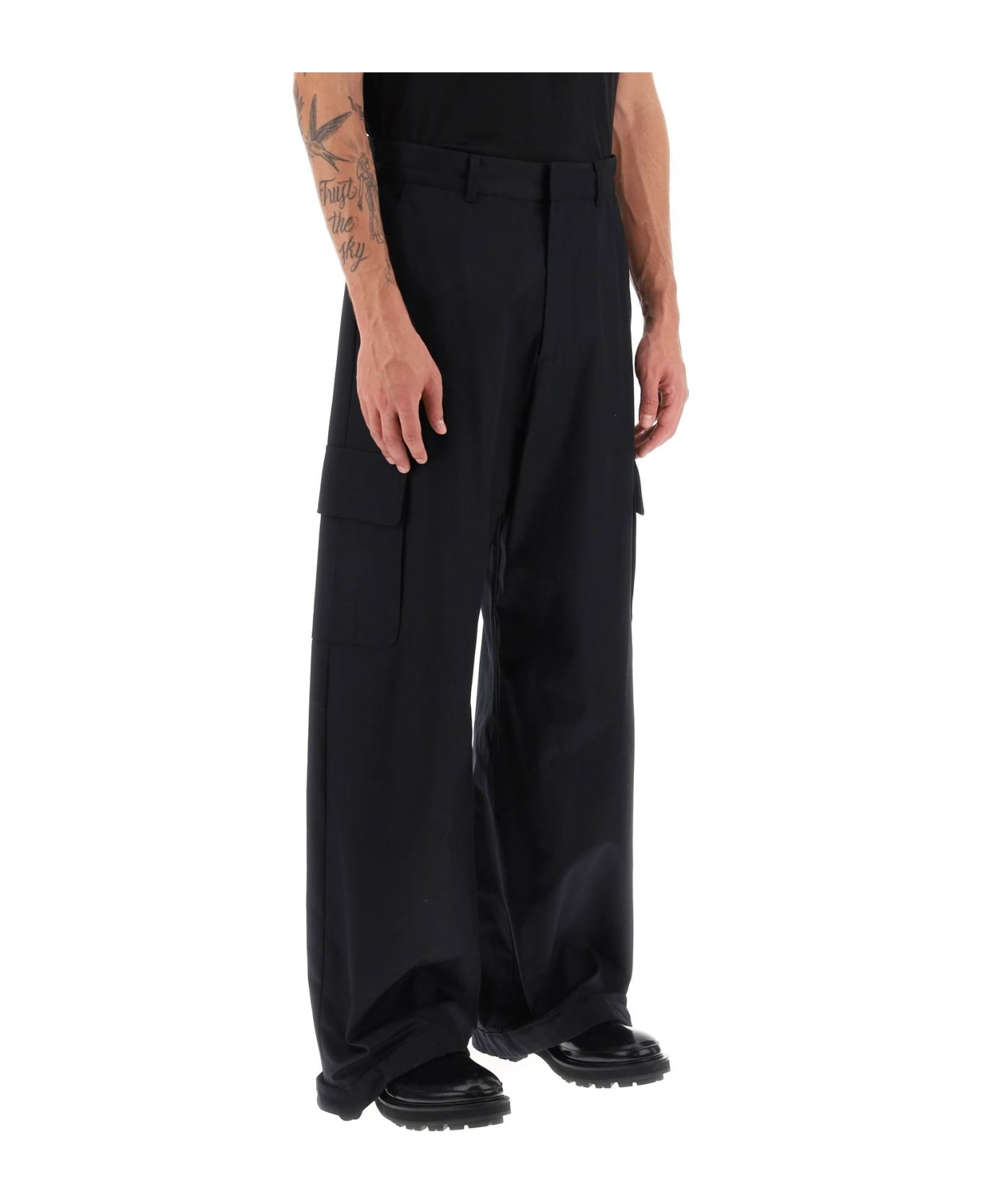 Wide-leg Cargo Pants - 2