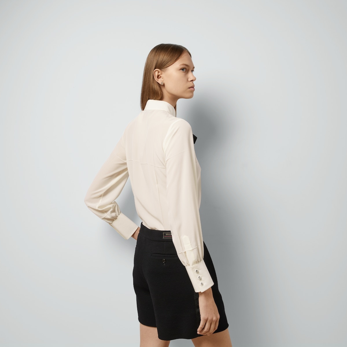 Silk crêpe de chine shirt - 7